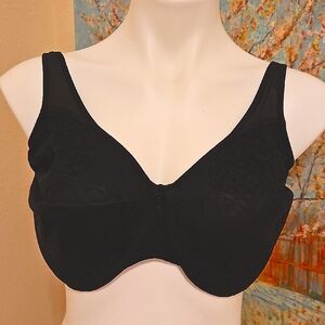 36G Bali Black Lace Underwire Bra 3385
